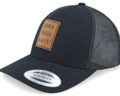 Bara Bada Bastu Engraved Patch Black Trucker - Scenes