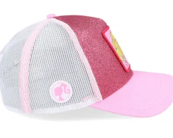 Barbie White/Pink A-Frame Trucker - Capslab