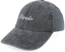 Barolo Script Vintage Washed Black Dad Cap - Iconic
