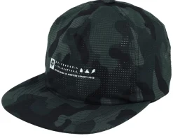 Base Over Hat Black Camo Strapback - Fox