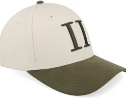 Baseball Cap Contrast Suede Ii Light Sand/Green - Les Deux