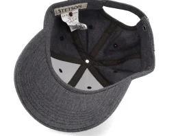 Baseball Cap Cotton Melange Anthracite Adjustable - Stetson
