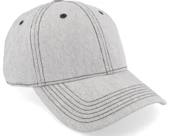 Baseball Cap Cotton Melange Grey Adjustable - Stetson