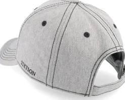 Baseball Cap Cotton Melange Grey Adjustable - Stetson