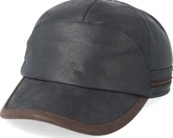 Baseball Cap Cow Hide Brown Ear Flap - Stetson