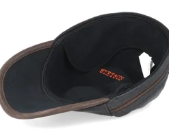 Baseball Cap Cow Hide Brown Ear Flap - Stetson