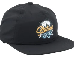 Baseball Cap Fast Dry Black Snapback - Stetson