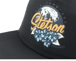 Baseball Cap Fast Dry Black Snapback - Stetson