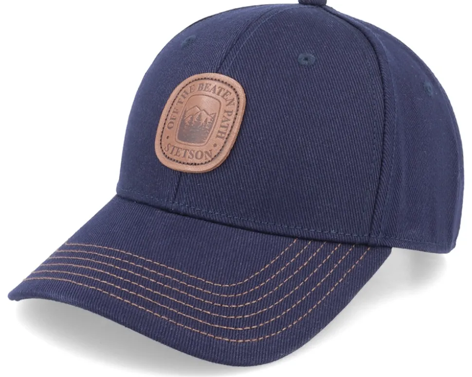 Baseball Cap Off The Beaten Path Navy Adjustable - Stetson