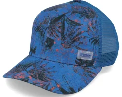 Baseball Cap Organic Linen Sustainable Blue Trucker - Stetson