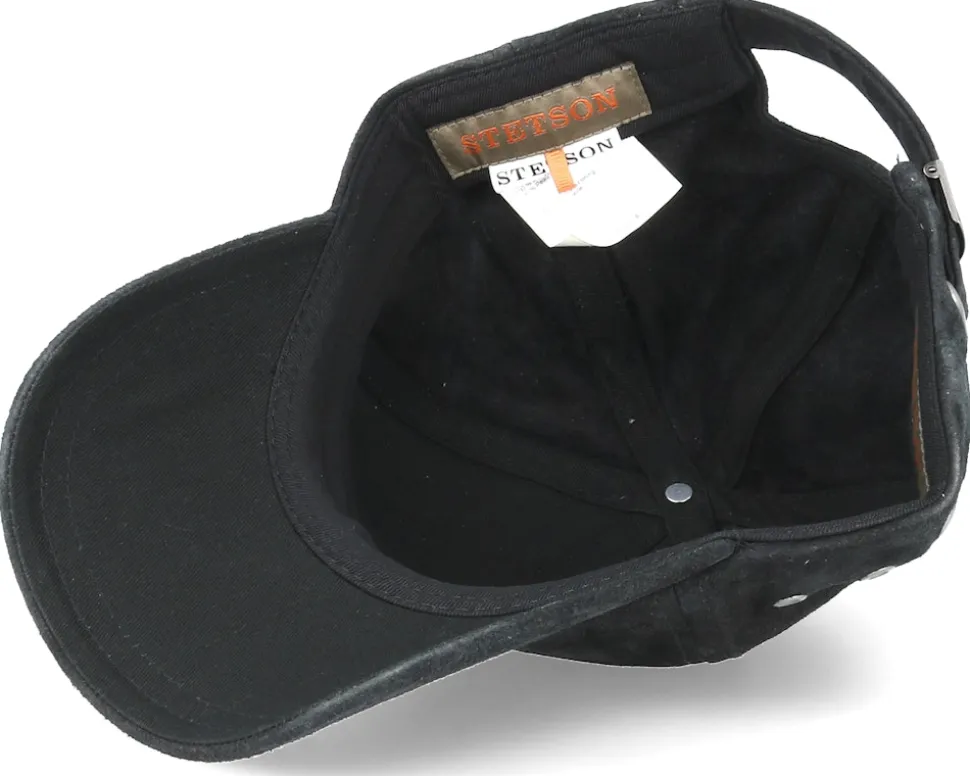 Baseball Cap Pigskin Black Adjustable - Stetson