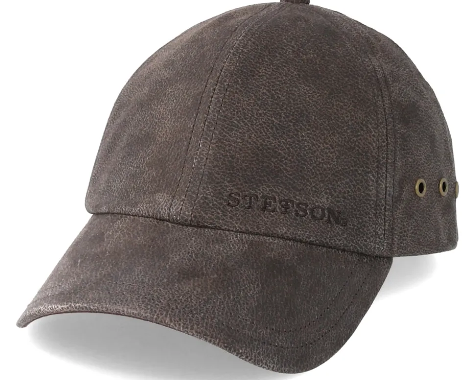 Baseball Cap Pigskin Braun Adjustable - Stetson