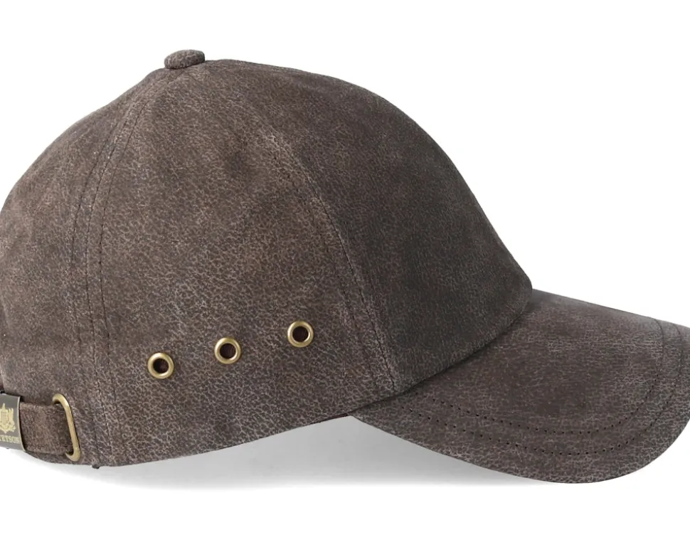 Baseball Cap Pigskin Braun Adjustable - Stetson