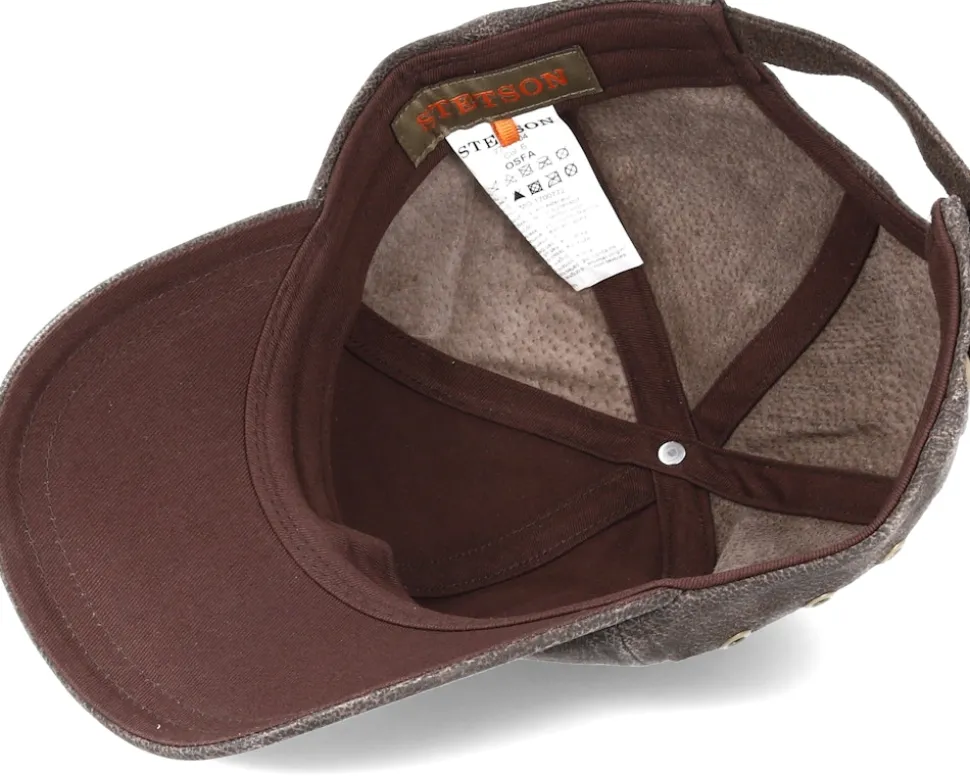 Baseball Cap Pigskin Braun Adjustable - Stetson