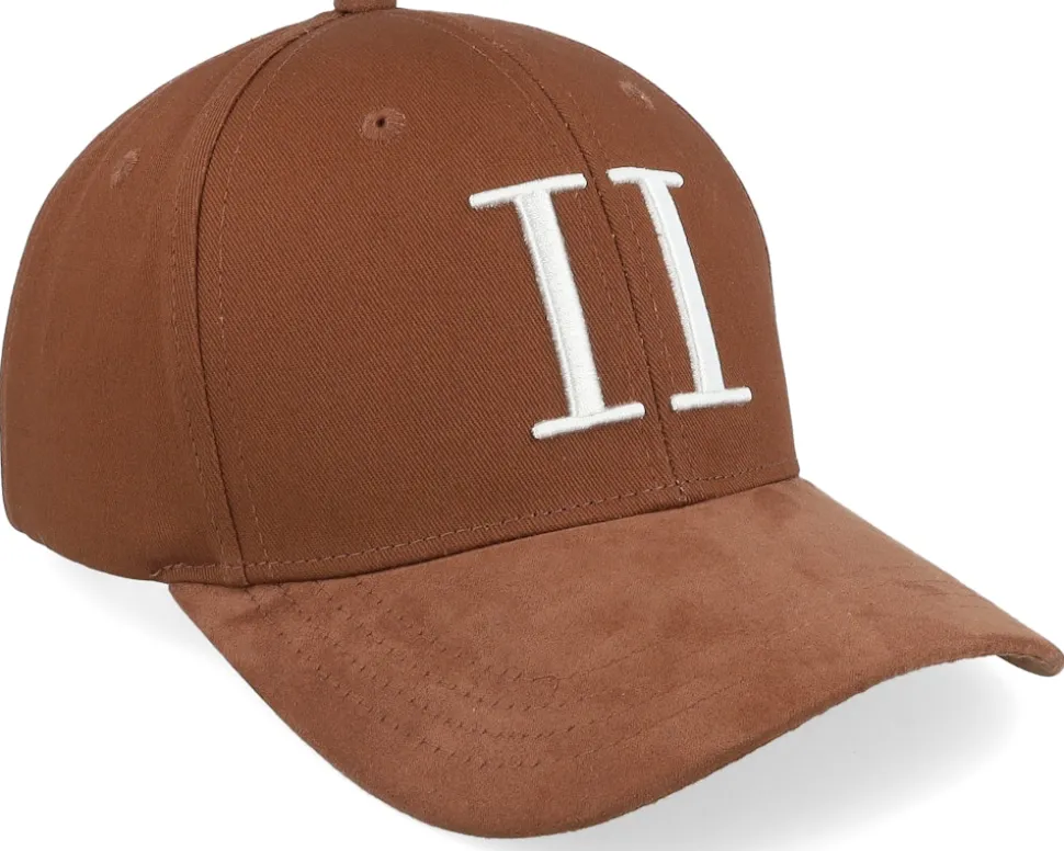 Baseball Cap Suede Ii Caramel Brown/Light Ivory Adjustable - Les Deux