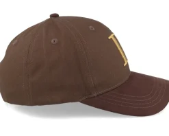 Baseball Cap Suede Ii Coffee Brown/Mustard Yellow Adjustable - Les Deux