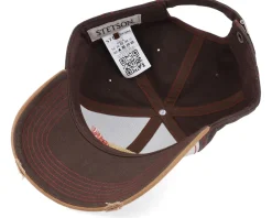 Baseball Cap Vintage Distressed Beige Leaves Adjustable - Stetson