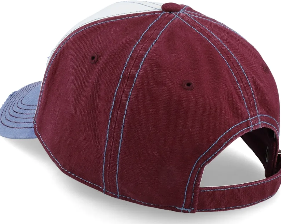 Baseball Cap Vintage Distressed Red/Blue Adjustable - Stetson