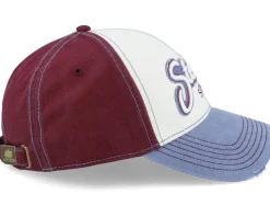 Baseball Cap Vintage Distressed Red/Blue Adjustable - Stetson