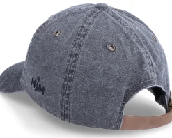 Baseball Dyed Cotton Twill Black Dad Cap - MJM Hats