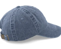 Baseball Dyed Cotton Twill Navy Dad Cap - MJM Hats