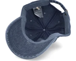 Baseball Dyed Cotton Twill Navy Dad Cap - MJM Hats