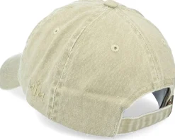 Baseball Dyed Cotton Twill Beige Dad Cap - MJM Hats