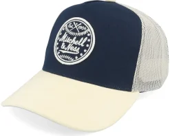 Baseball Own Brand Navy /Sand A-Frame Trucker - Mitchell & Ness