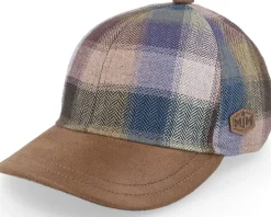 Baseball Silk Brown Check Fitted - MJM Hats