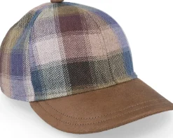 Baseball Silk Brown Check Fitted - MJM Hats