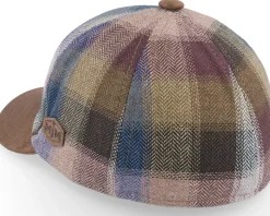 Baseball Silk Brown Check Fitted - MJM Hats