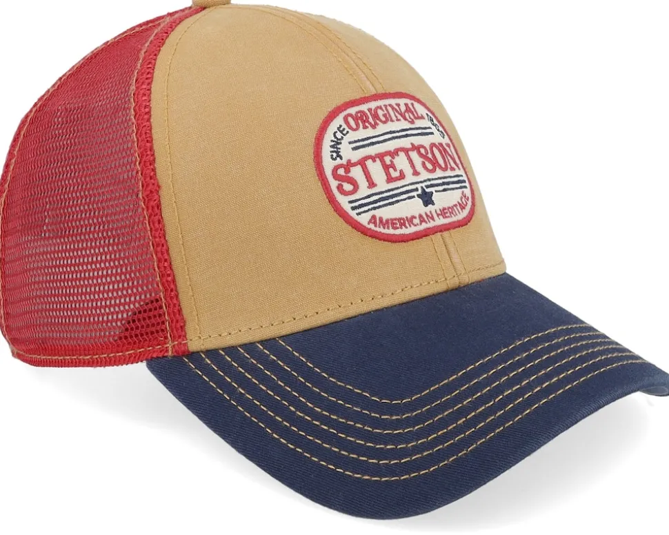 Baseball Vintage Ochre/Navy/Red Trucker - Stetson