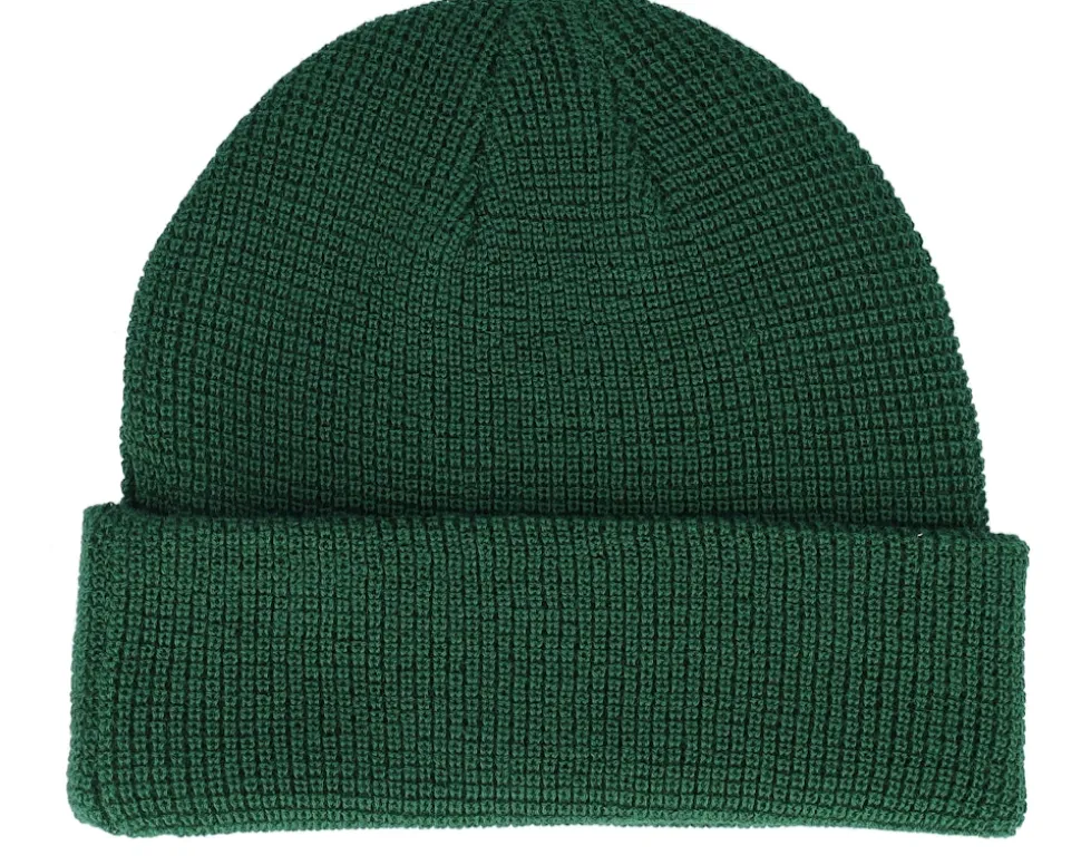 Basic Beanie Waffle Waffle Green Cuff - Djinns