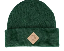 Basic Beanie Waffle Waffle Green Cuff - Djinns