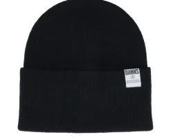 Basic Beanie Wool Black Cuff - Djinns