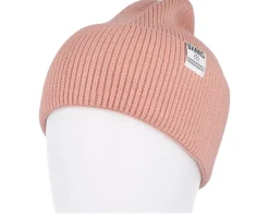 Basic Beanie Wooly Knit Soft Pink Cuff - Djinns