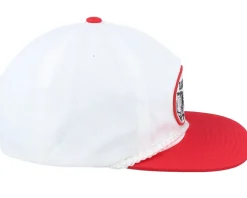 Bass Brains Swim High Profile White/Red Snapback - Brixton