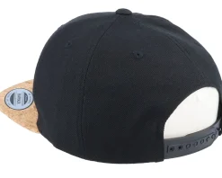 Bass Fish Patch Black/Cork Snapback - Skillfish