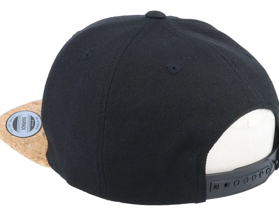 Bass Fish Patch Black/Cork Snapback - Skillfish