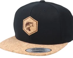 Bass Patch Black/Cork Snapback - Skillfish