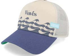 Bauhaus-Wave Sand/Navy Coastal Trucker - Coastal