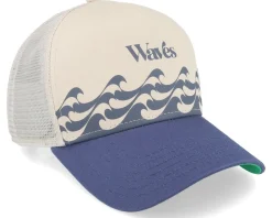 Bauhaus-Wave Sand/Navy Coastal Trucker - Coastal
