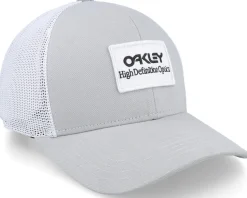 B1b High Definition Optics Patch Stone Gray/White Trucker - Oakley