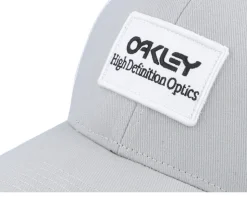 B1b High Definition Optics Patch Stone Gray/White Trucker - Oakley