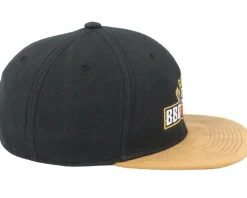 Bbq King Black/Tan Suede Snapback - Iconic
