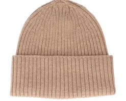 Beanie 100% Merino Wool Camel Cuff - MJM Hats