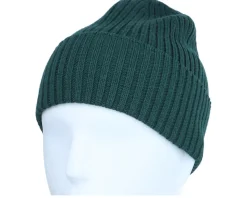 Beanie 100% Merino Wool Flannen Green Cuff - MJM Hats