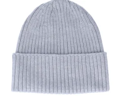 Beanie 100% Merino Wool Grey Cuff - MJM Hats