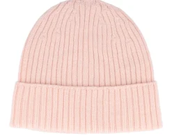 Beanie 100% Merino Wool Pink Cuff - MJM Hats