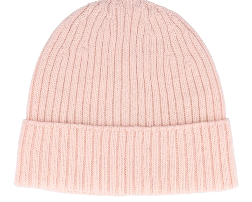 Beanie 100% Merino Wool Pink Cuff - MJM Hats